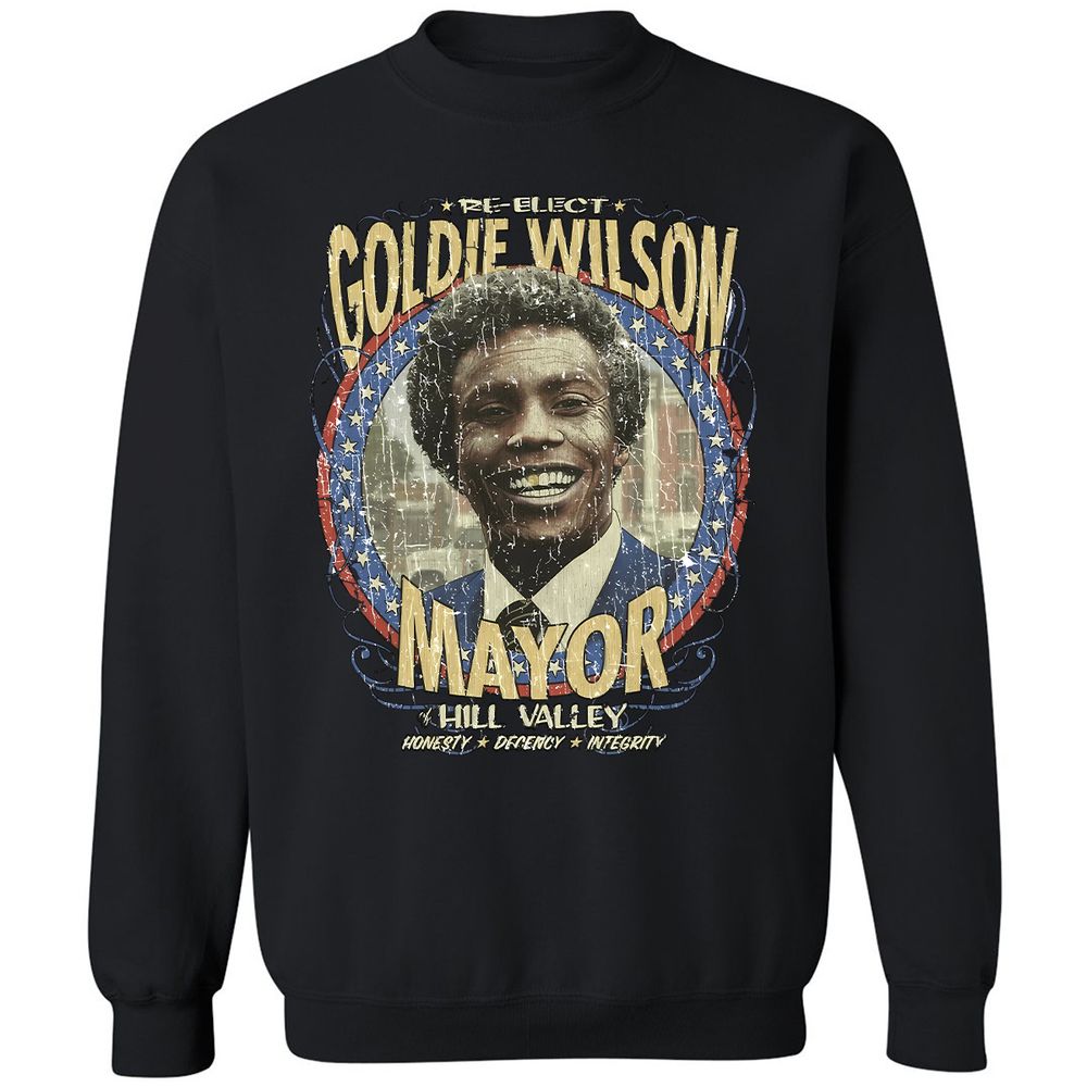 Re-Elect Mayor Goldie Wilson - Black - 12