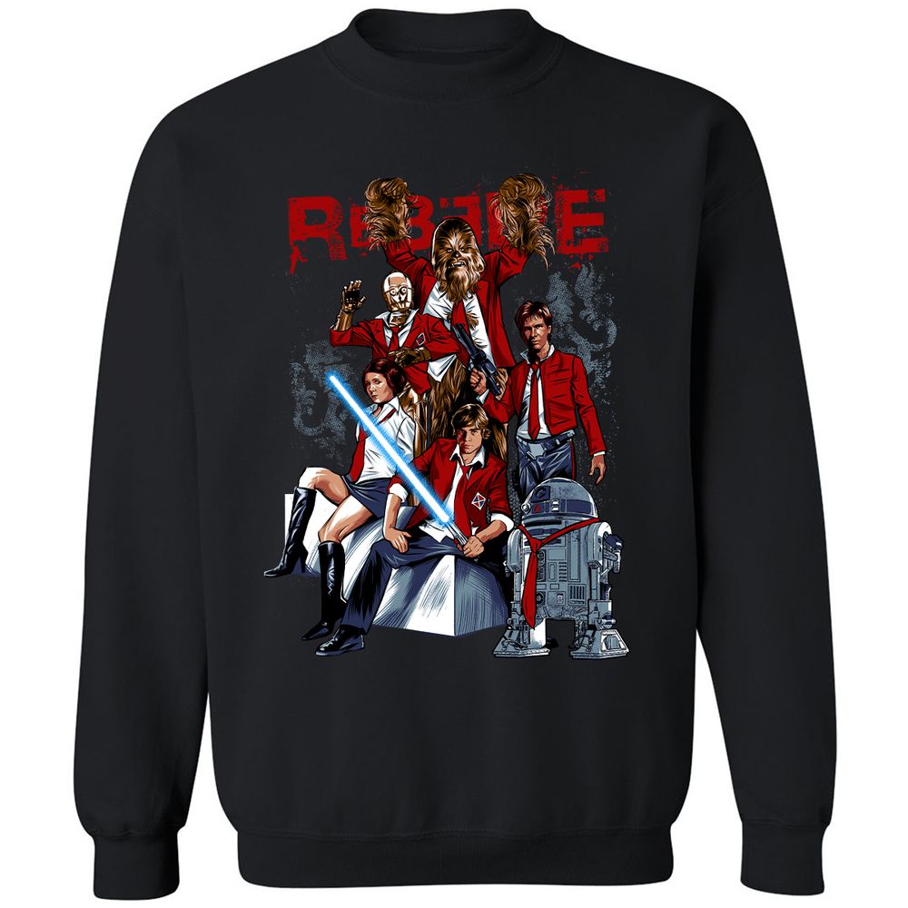 Classic Unisex Sweatshirt - YVY4UZBU - Black - 12