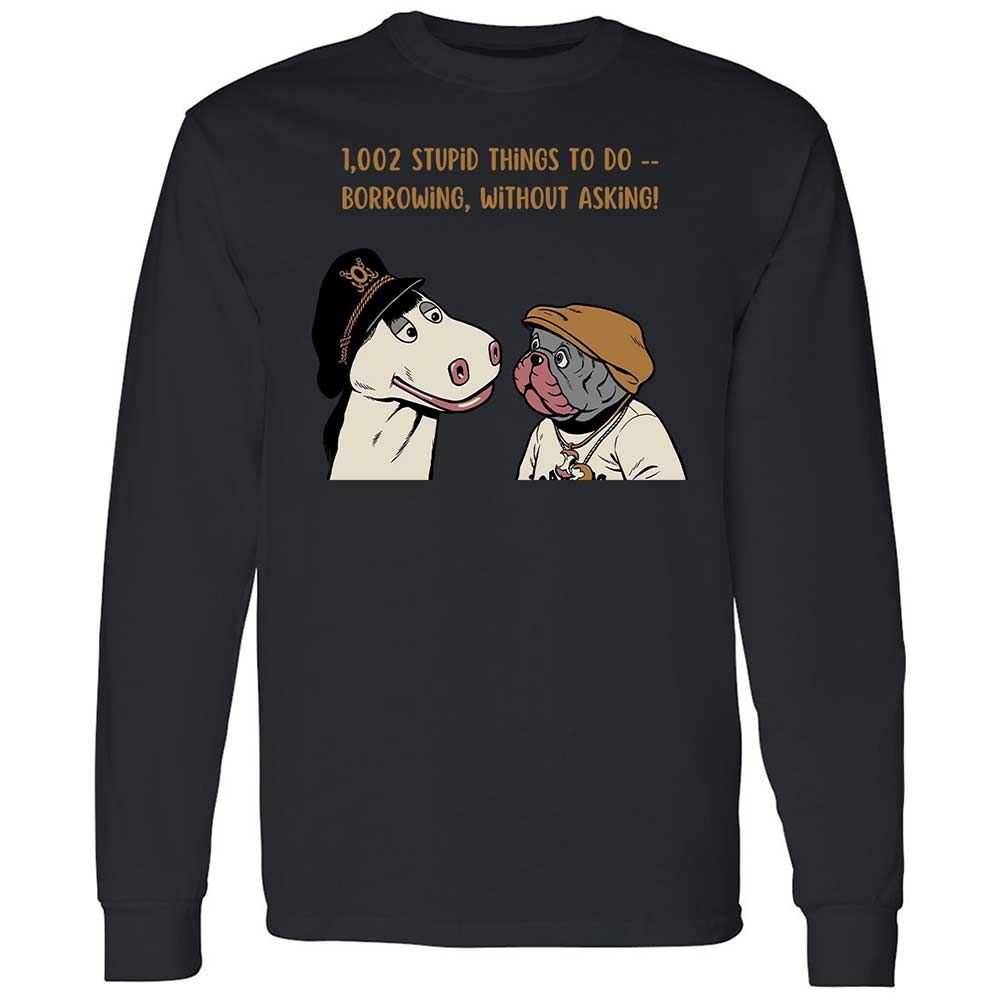 Long Sleeve T-Shirt - EM71BH8F - Black - 12