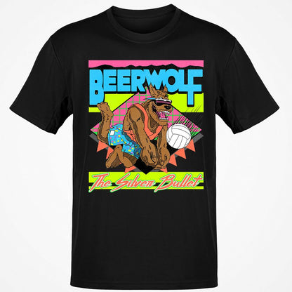 Retro Beach Wolf - Black - 12