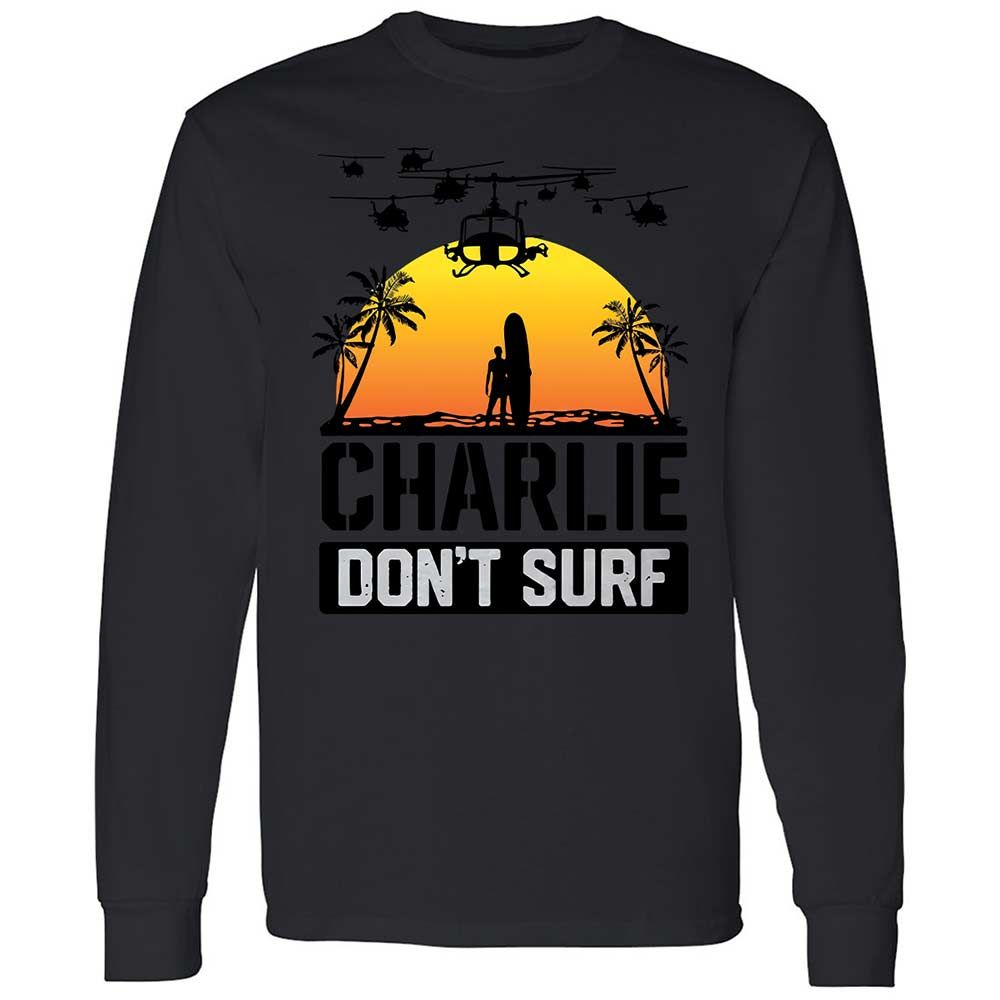Long Sleeve T-Shirt - XJR6FW9M - Black - 12