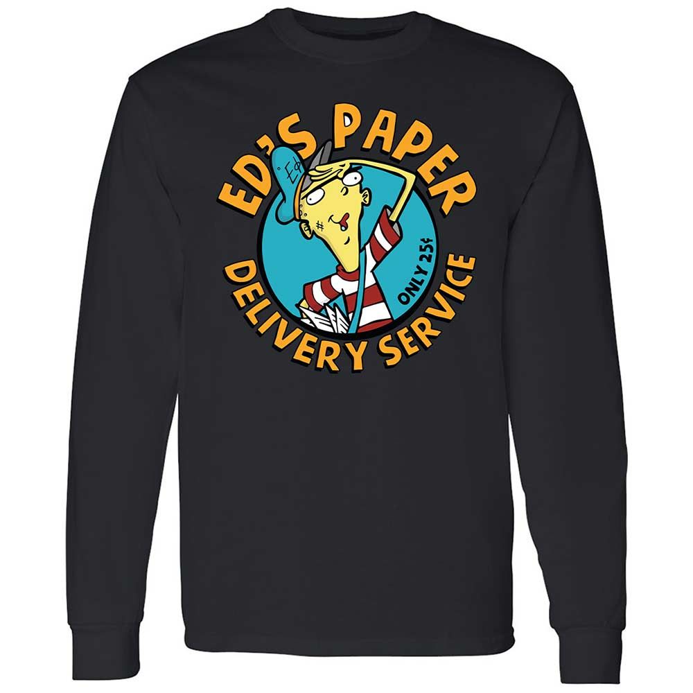 Long Sleeve T-Shirt - TE5YUV1J - Black - 12