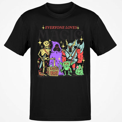 Classic Unisex T-Shirt - B144LVFZ - Black - 12