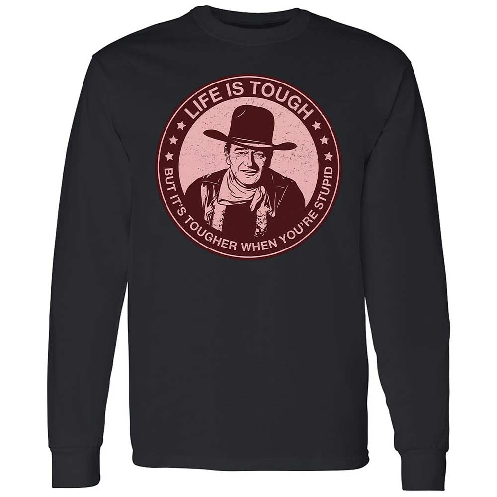 Long Sleeve T-Shirt - E6ZMKBBC - Black - 12