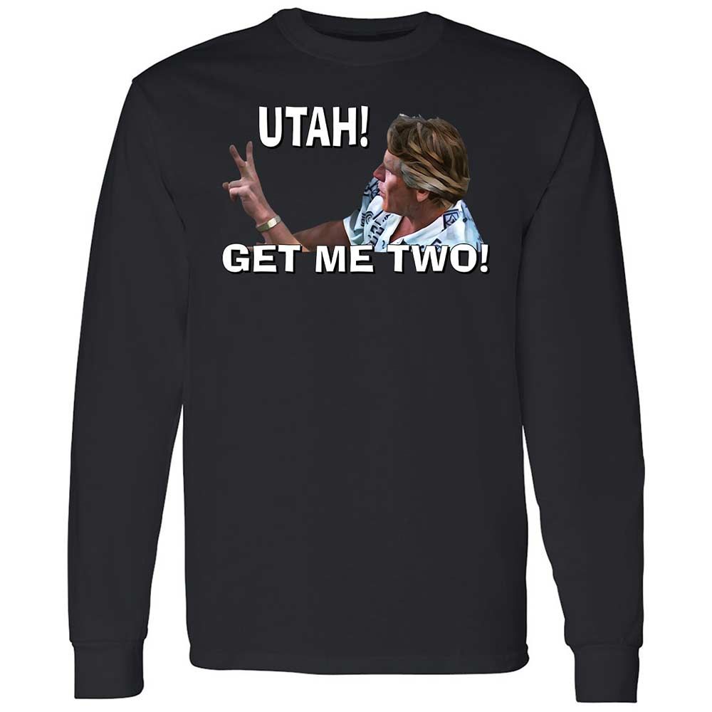 Long Sleeve T-Shirt - H69C3CDQ - Black - 12