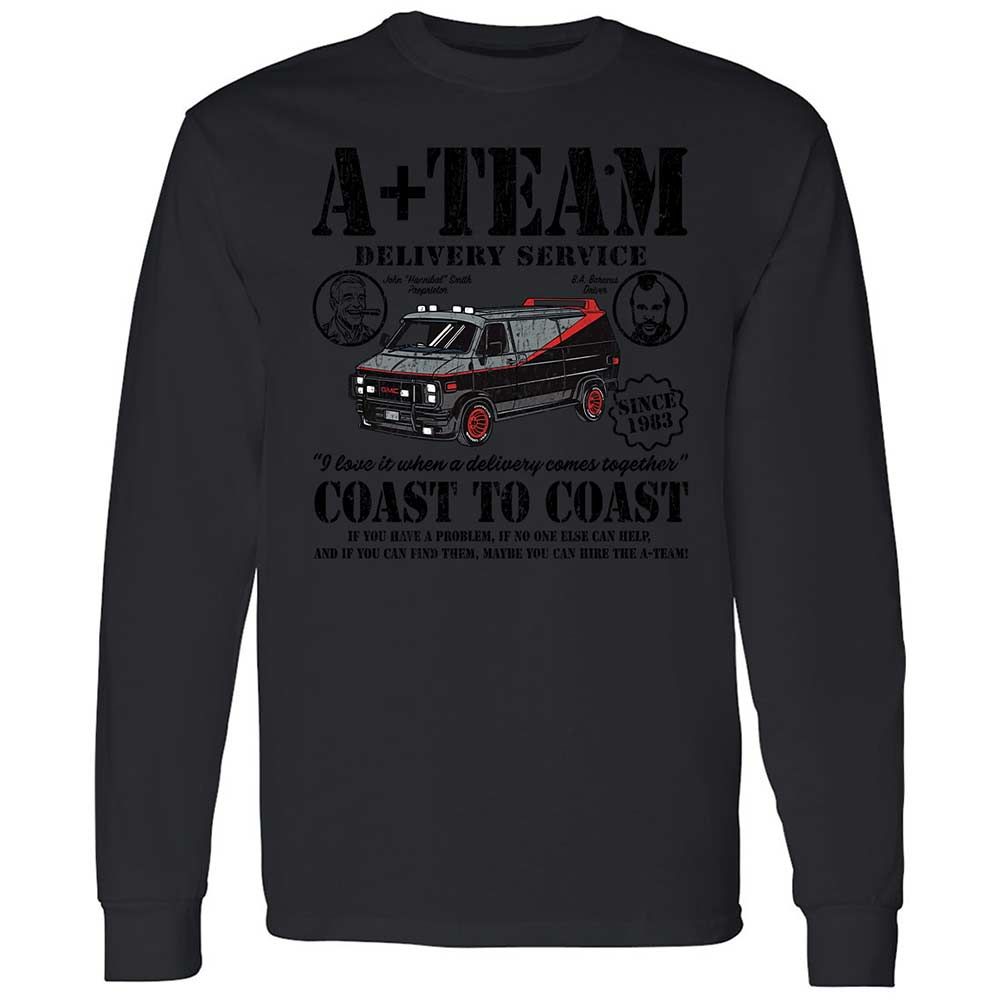 Long Sleeve T-Shirt - X3Z2EW35 - Black - 12