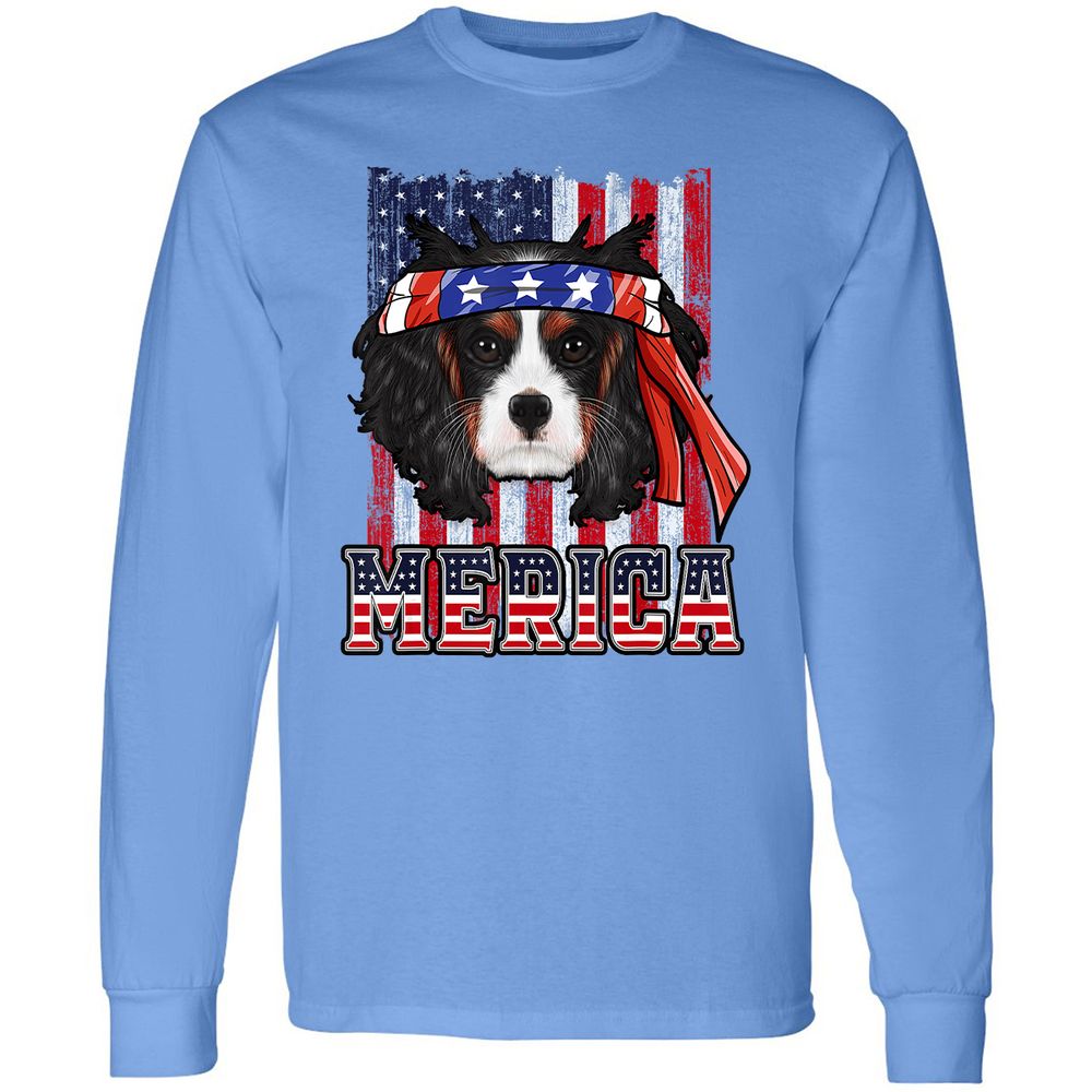 Long Sleeve T-Shirt - D7T1KW8F - Carolina Blue - 12