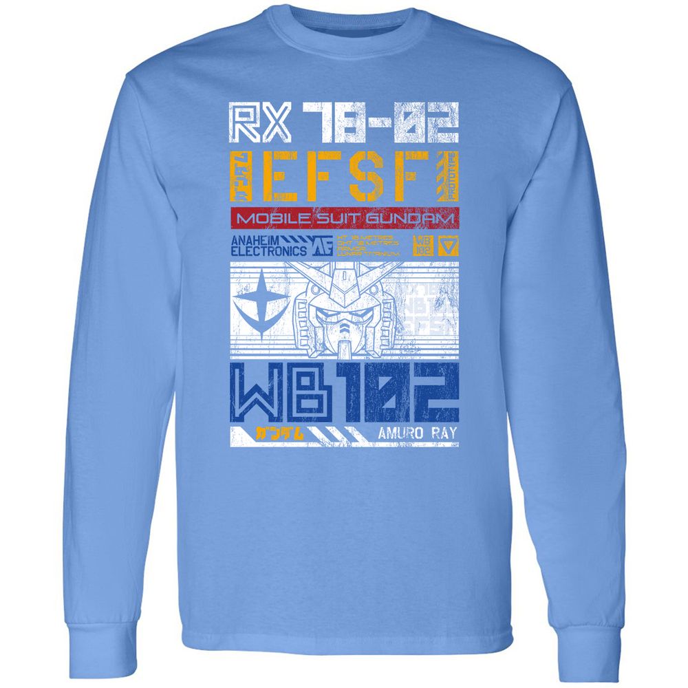 Long Sleeve T-Shirt - LZJW91S4 - Carolina Blue - 12
