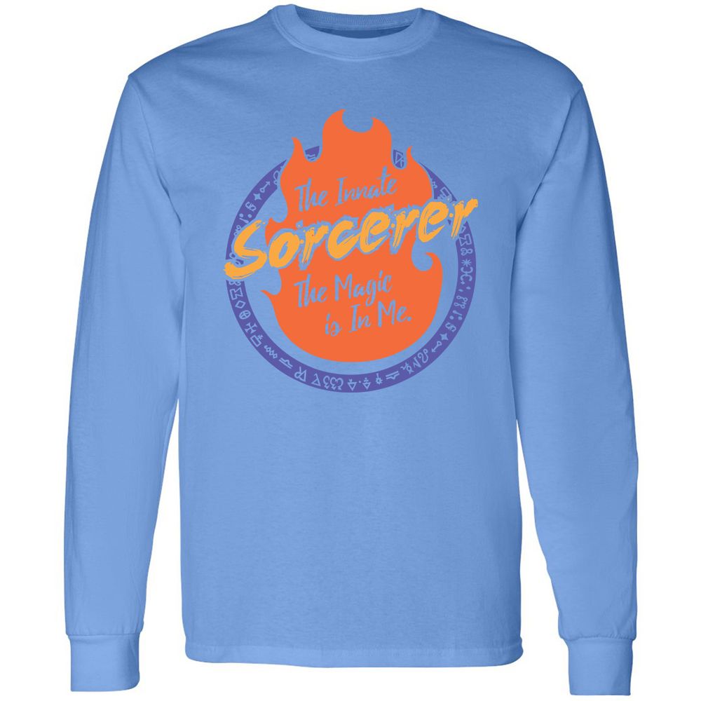 Long Sleeve T-Shirt - W2V4DMR6 - Carolina Blue - 12