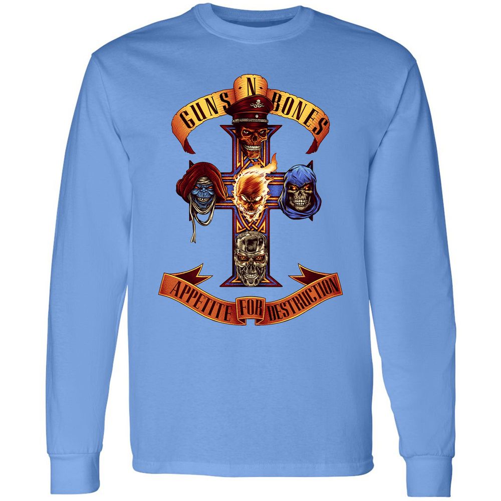 Long Sleeve T-Shirt - ZNNFA47D - Carolina Blue - 12