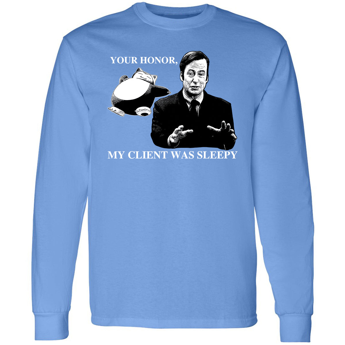 Long Sleeve T-Shirt - Z76VYP2R - Carolina Blue - 12