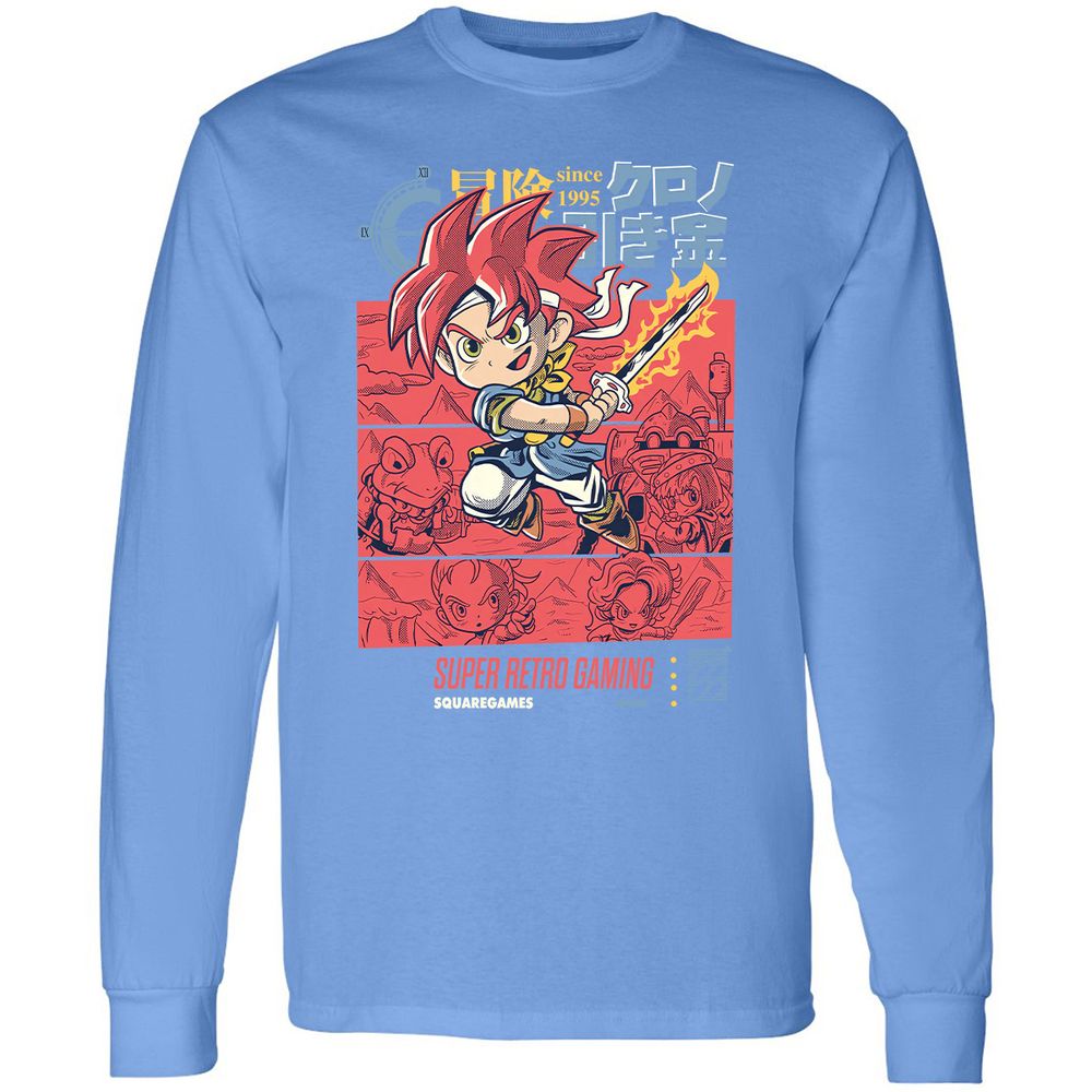 Long Sleeve T-Shirt - 51TUE3CF - Carolina Blue - 12