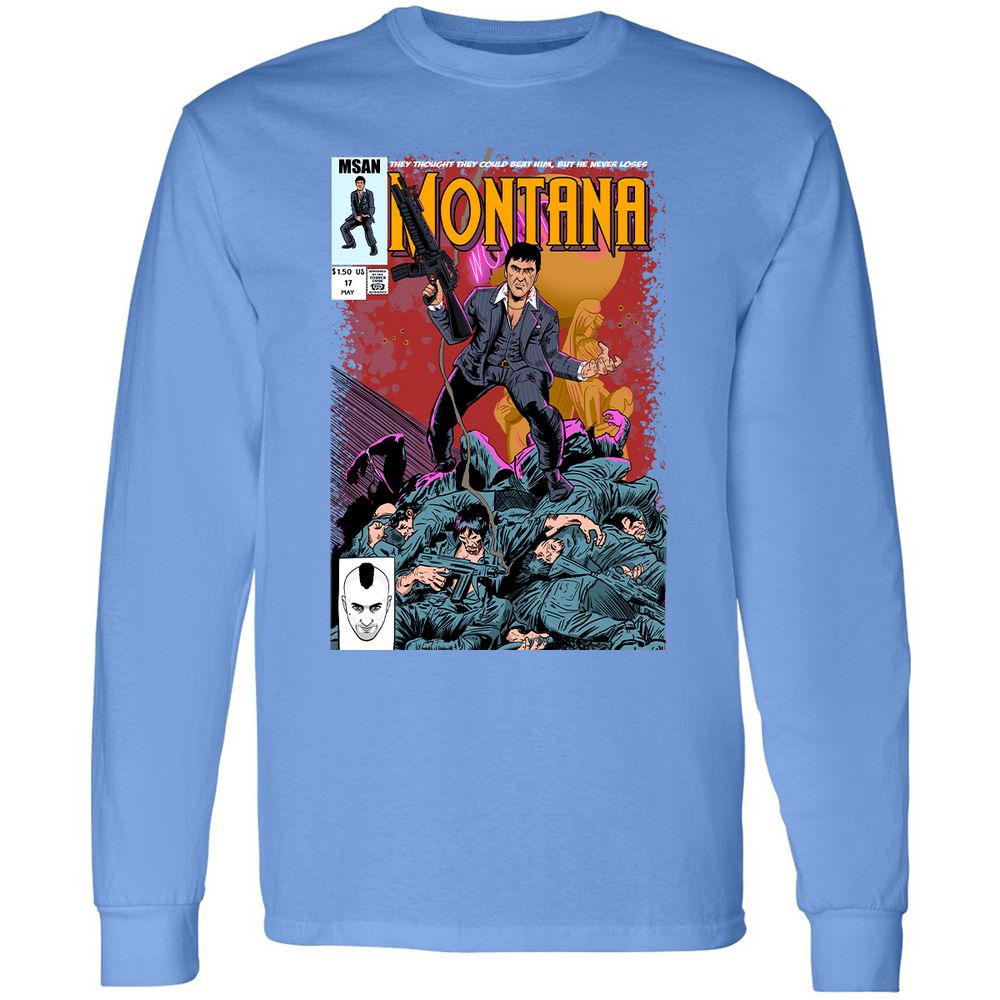 Long Sleeve T-Shirt - UDDM8AUX - Carolina Blue - 12