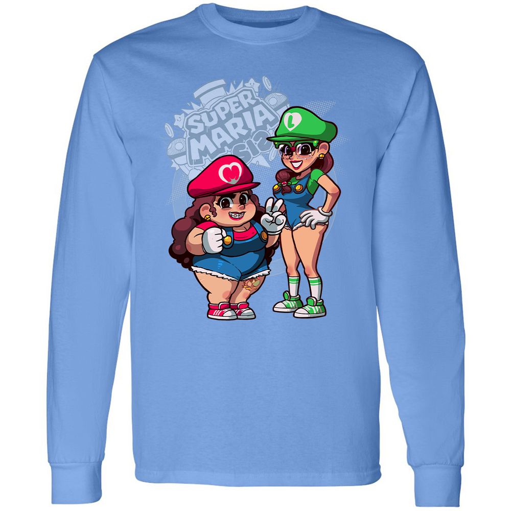 Long Sleeve T-Shirt - LDT9CW5U - Carolina Blue - 12