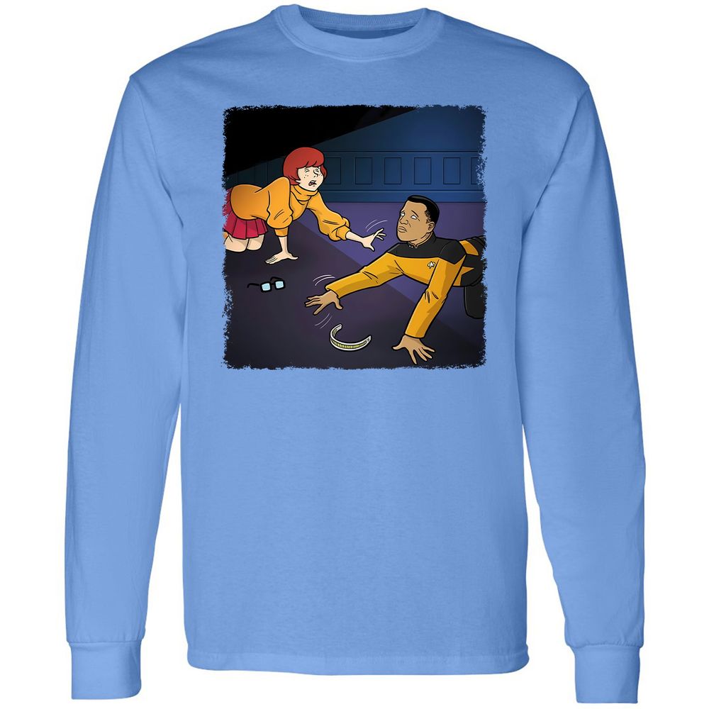 Long Sleeve T-Shirt - QZPGL7PL - Carolina Blue - 12
