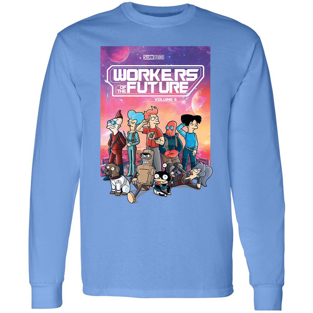 Long Sleeve T-Shirt - BTJD77U7 - Carolina Blue - 12