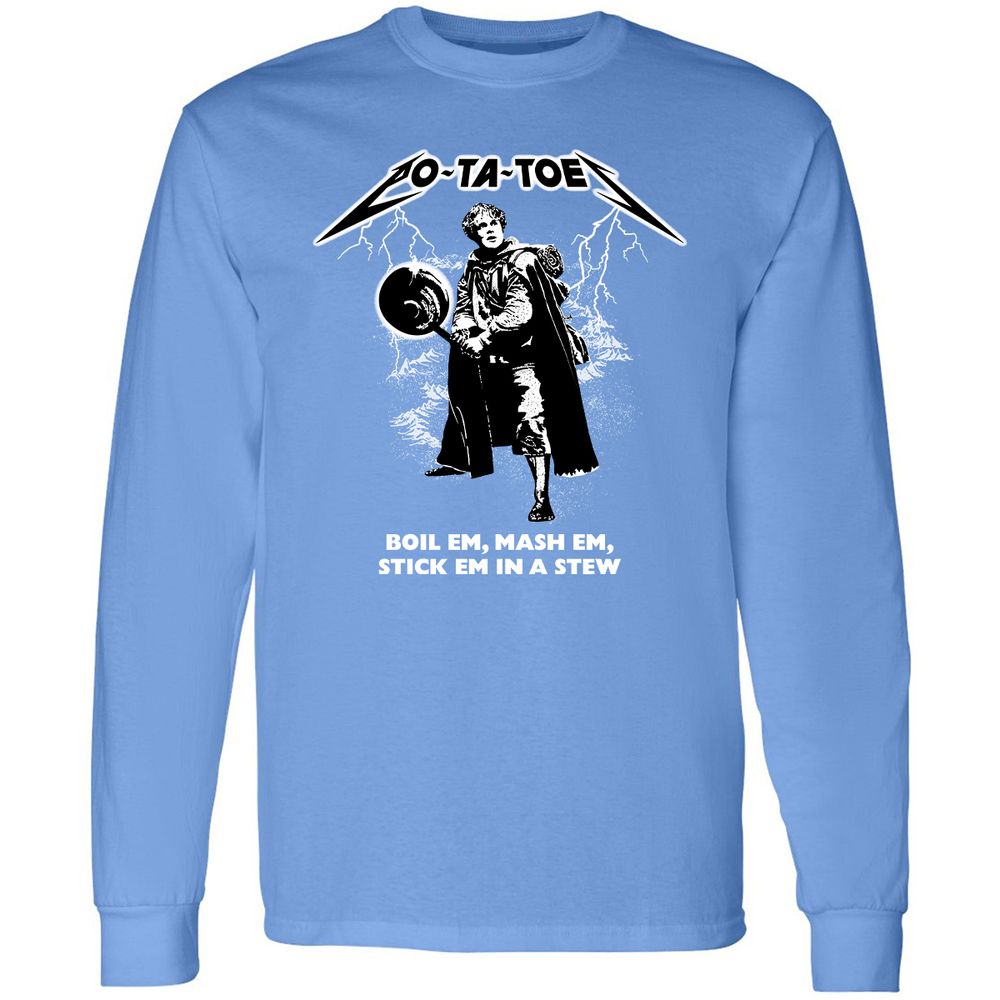 Long Sleeve T-Shirt - JV6QMX6Z - Carolina Blue - 12