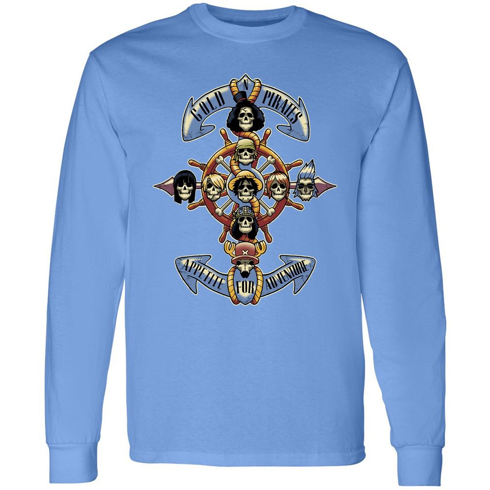 Long Sleeve T-Shirt - ZXNKJ2S2 - Carolina Blue - 12