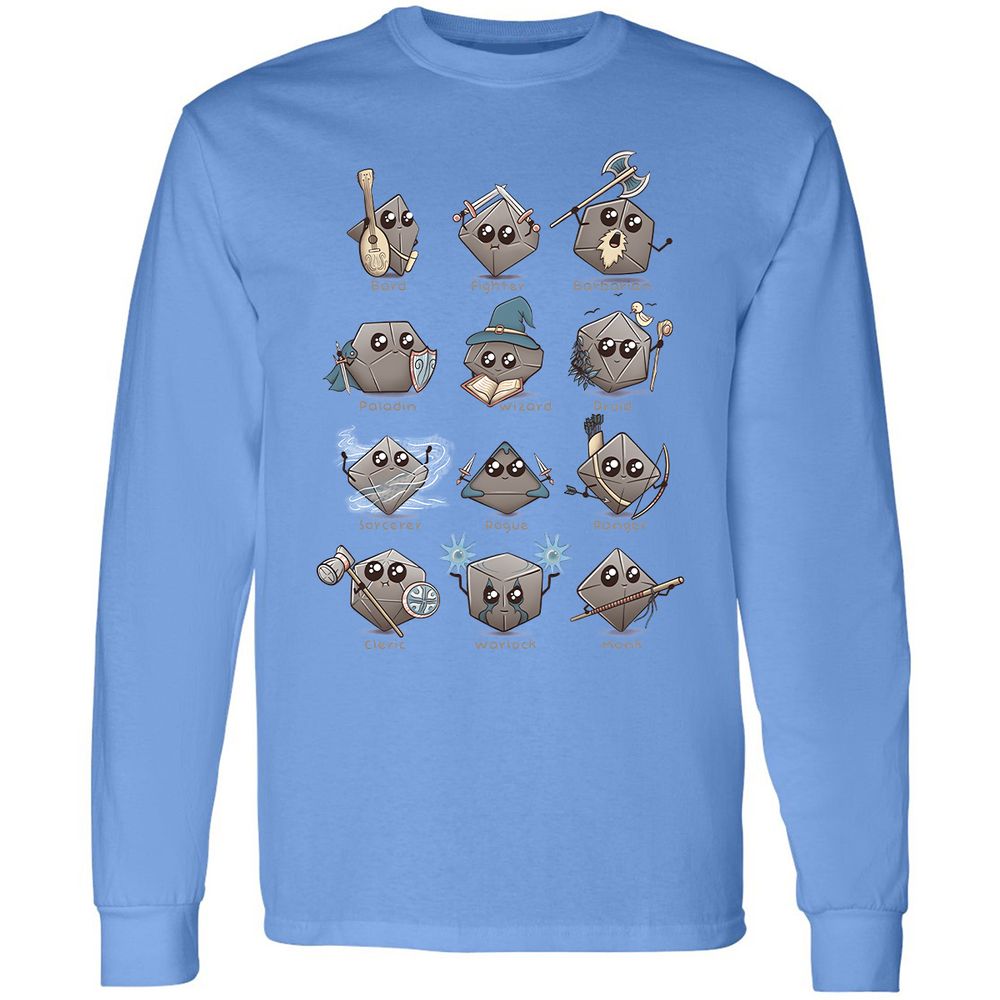 Long Sleeve T-Shirt - EZEQNUFY - Carolina Blue - 12