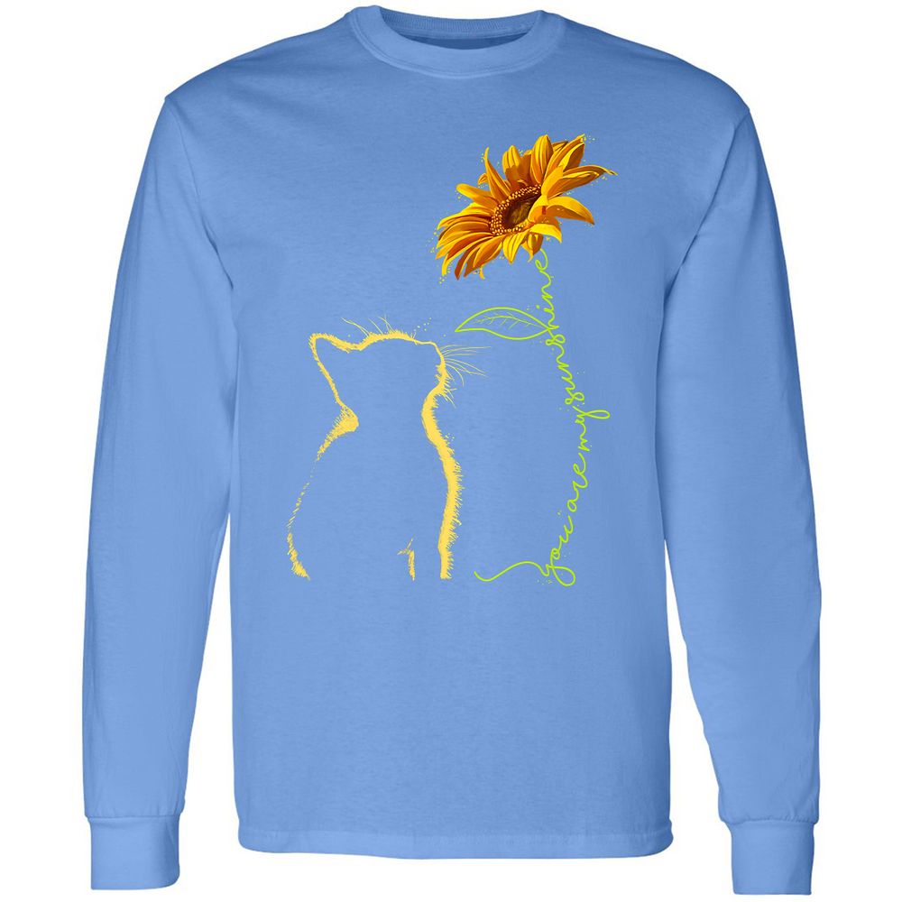 Long Sleeve T-Shirt - Q29ZRF7G - Carolina Blue - 12