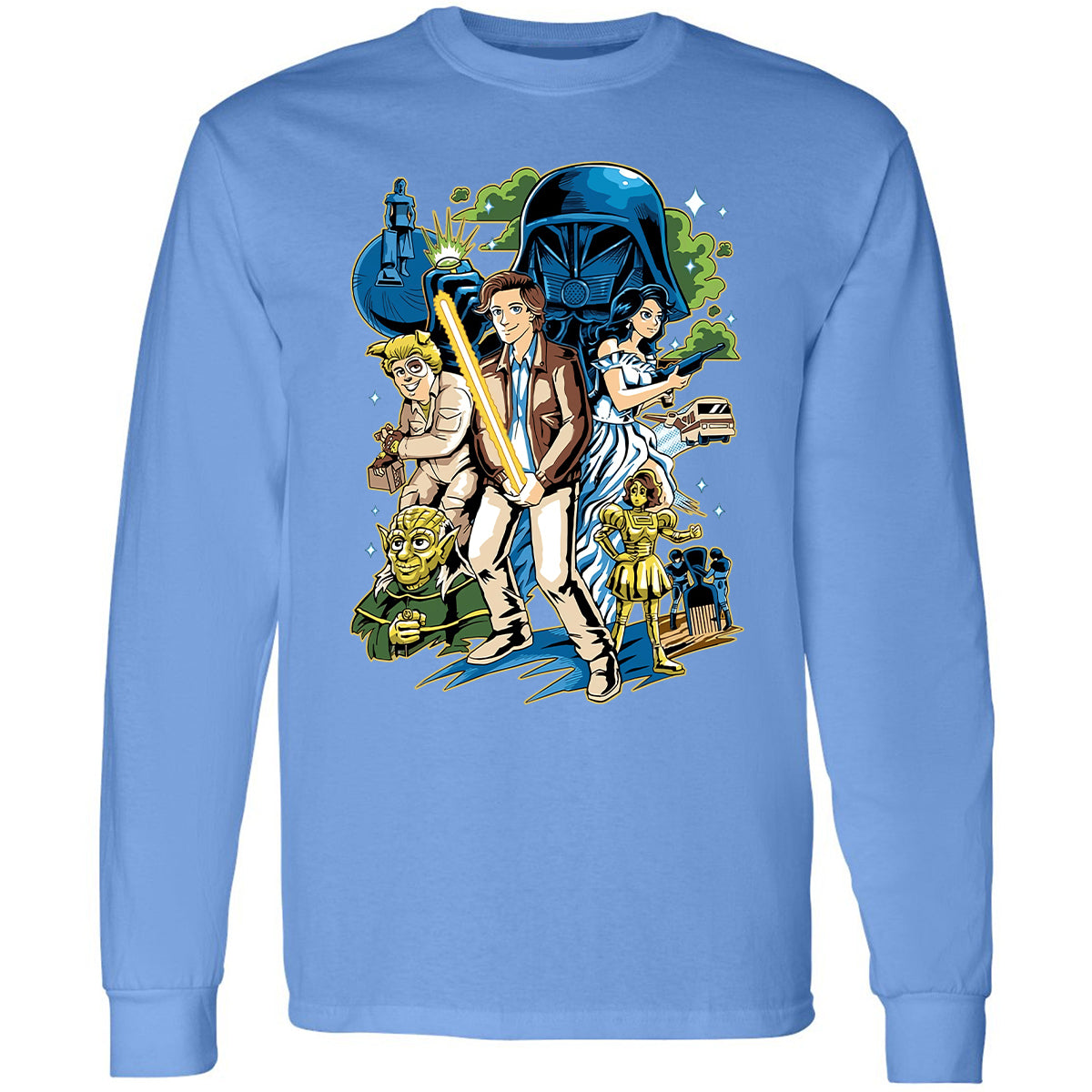Long Sleeve T-Shirt - PW6U25DH - Carolina Blue - 12