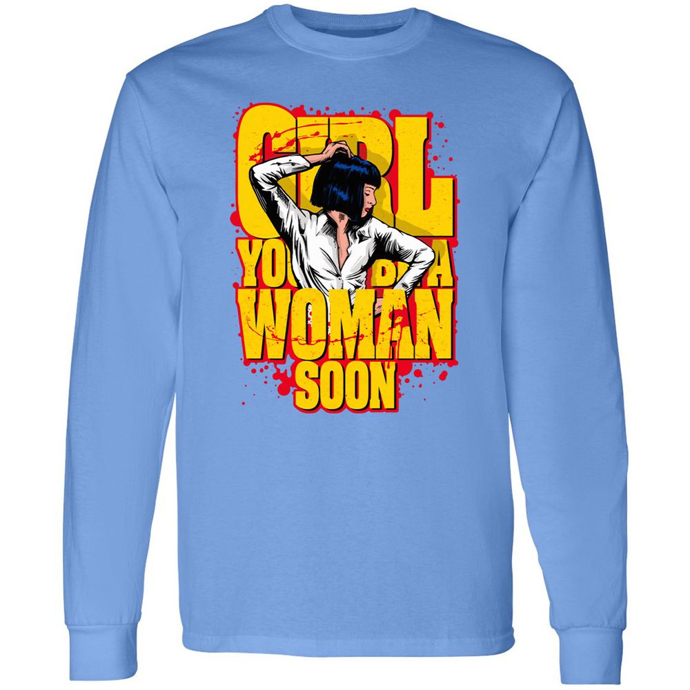 Long Sleeve T-Shirt - W85QLM6E - Carolina Blue - 12