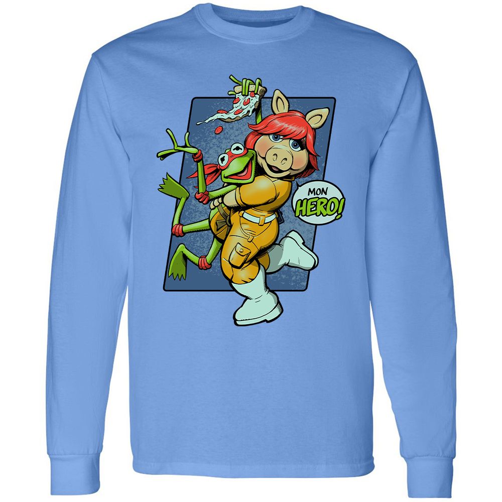 Long Sleeve T-Shirt - RSJXVDEK - Carolina Blue - 12