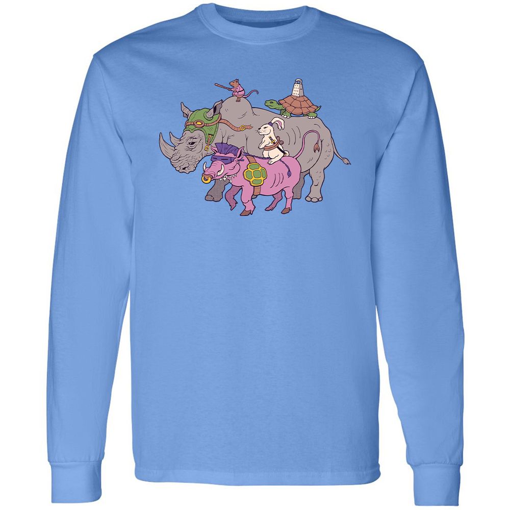 Long Sleeve T-Shirt - Z4FGDXWY - Carolina Blue - 12