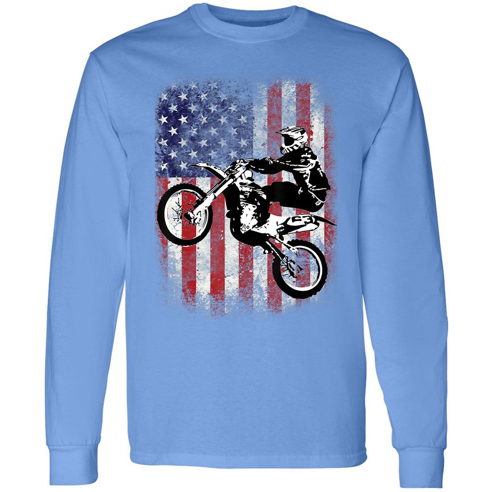 Long Sleeve T-Shirt - CQQT68G8 - Carolina Blue - 12