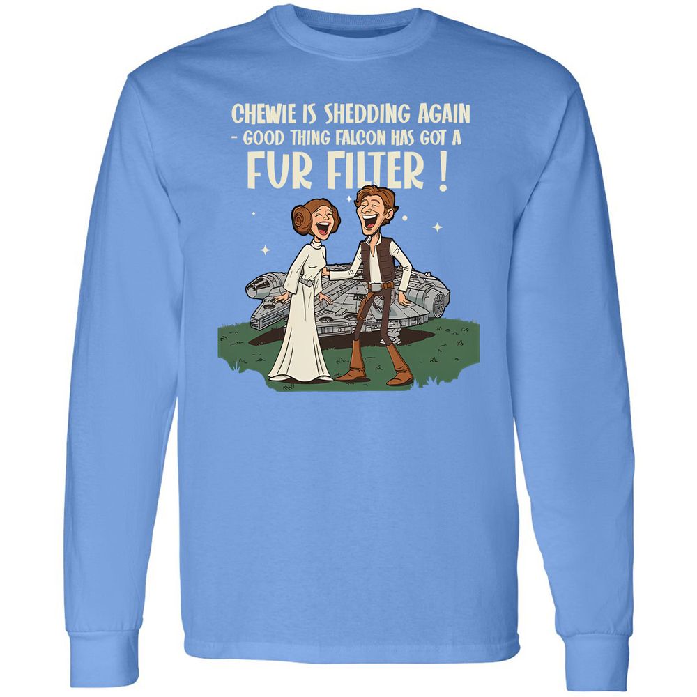 Long Sleeve T-Shirt - SHZEEP74 - Carolina Blue - 12