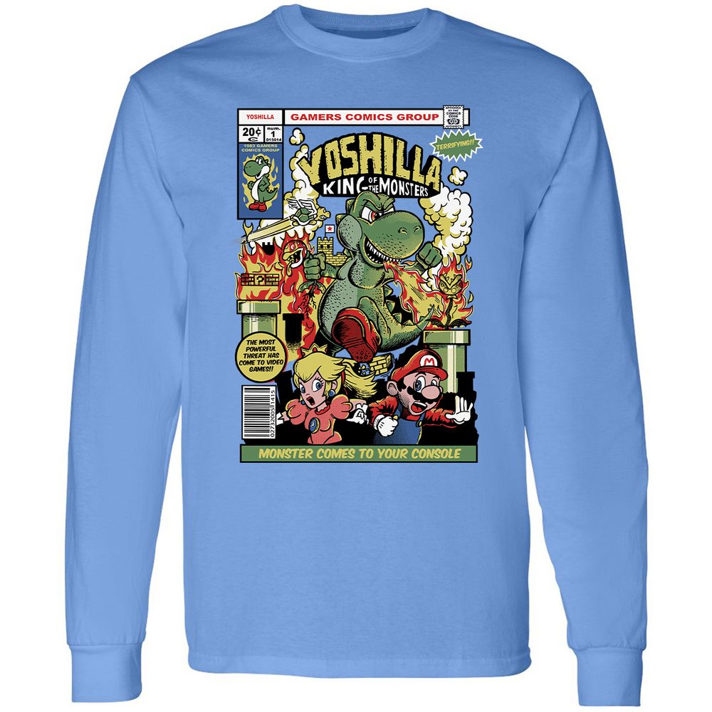 Long Sleeve T-Shirt - LVKVERZJ - Carolina Blue - 12