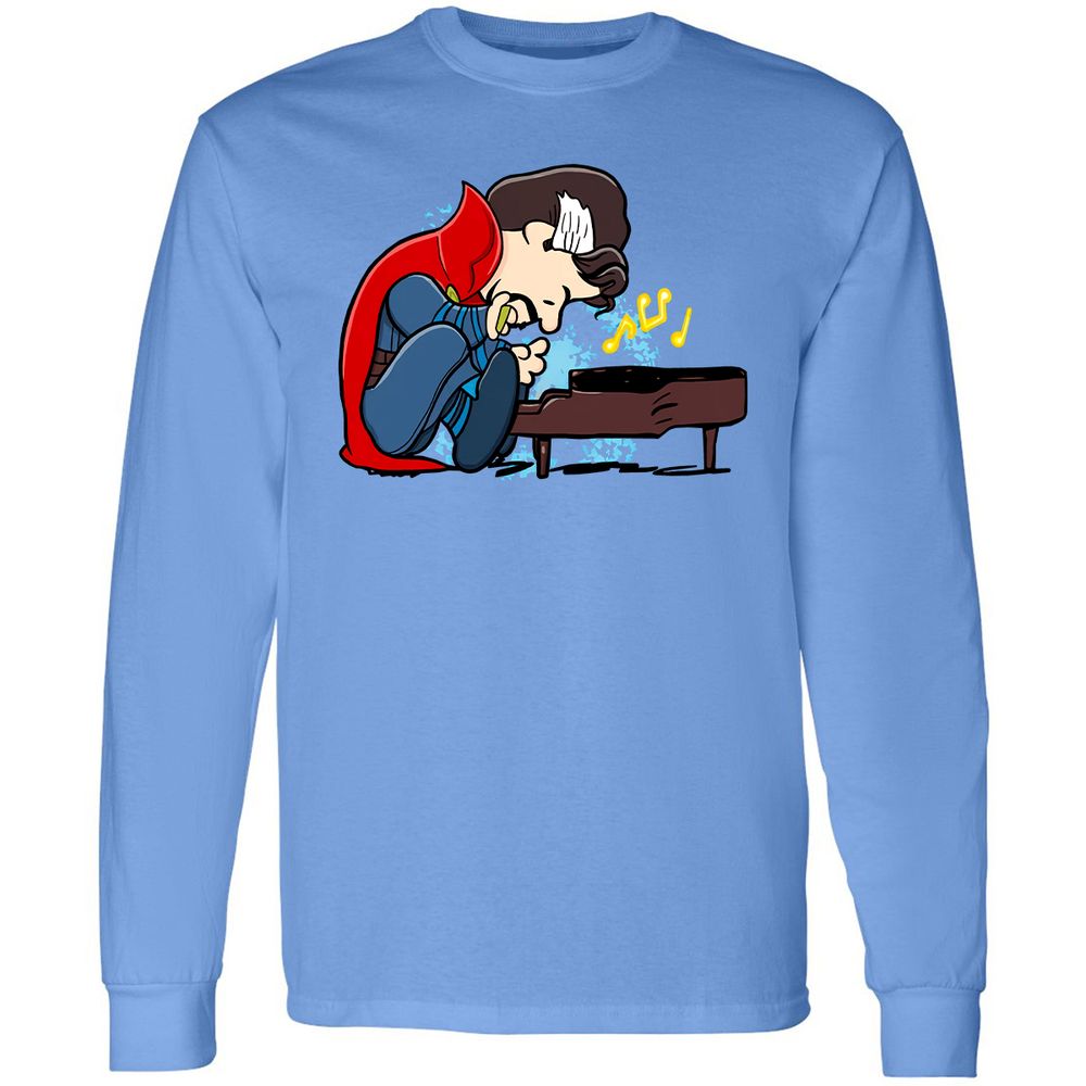 Long Sleeve T-Shirt - 5BGKLDXM - Carolina Blue - 12