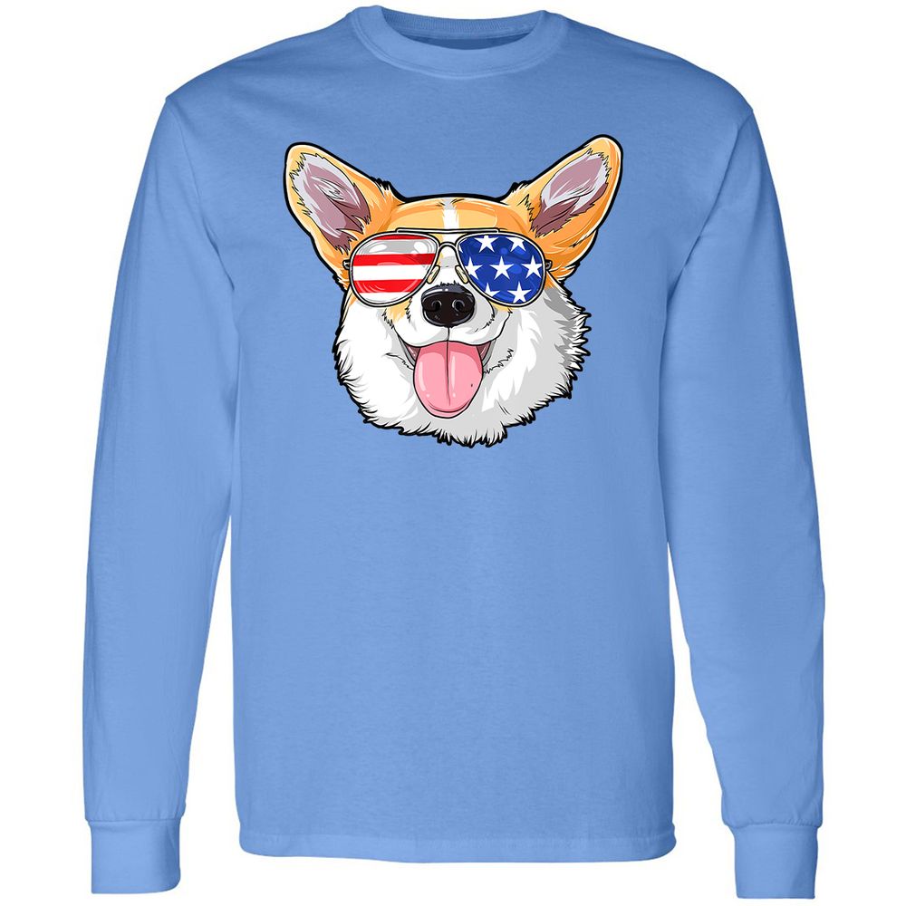 Long Sleeve T-Shirt - KGDN4CUG - Carolina Blue - 12