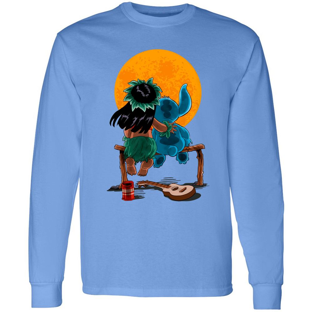 Long Sleeve T-Shirt - CBTNJ4TN - Carolina Blue - 12