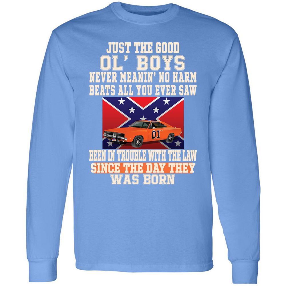 Long Sleeve T-Shirt - CTJQDAXR - Carolina Blue - 12