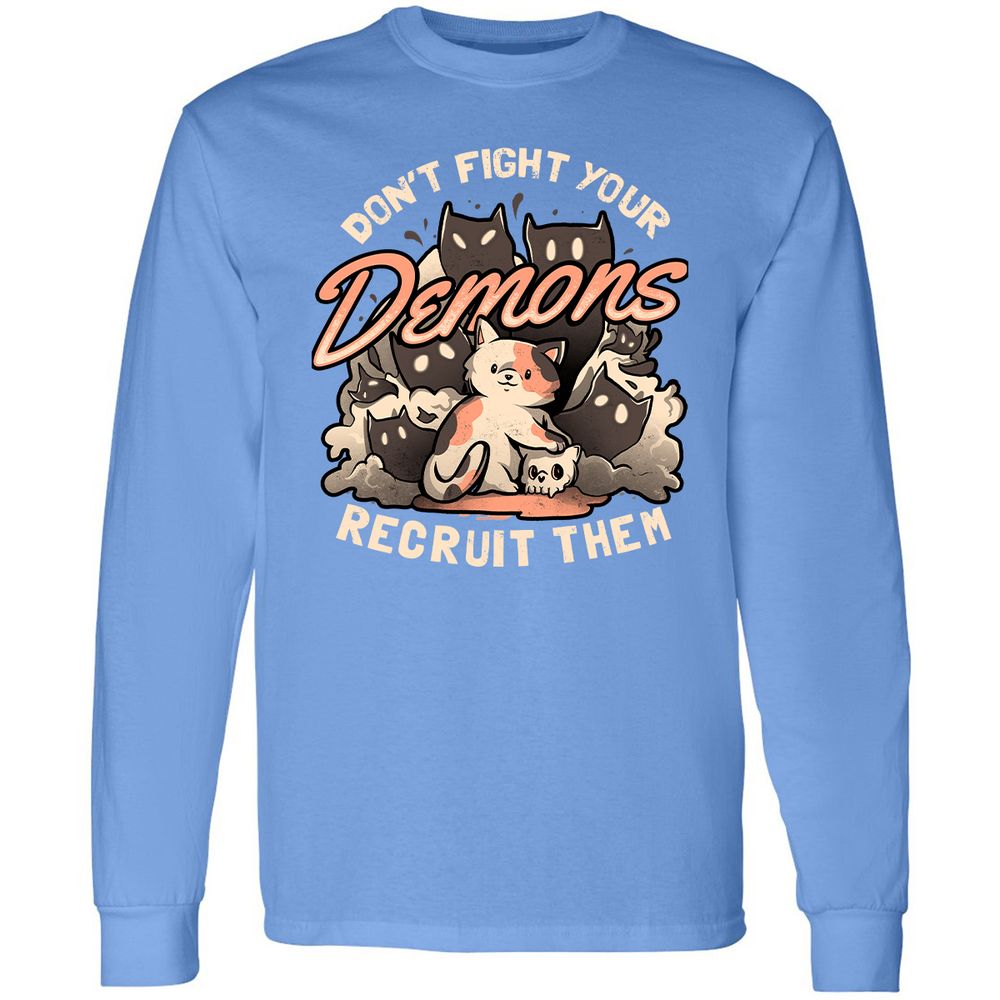 Long Sleeve T-Shirt - CJQBHRT6 - Carolina Blue - 12