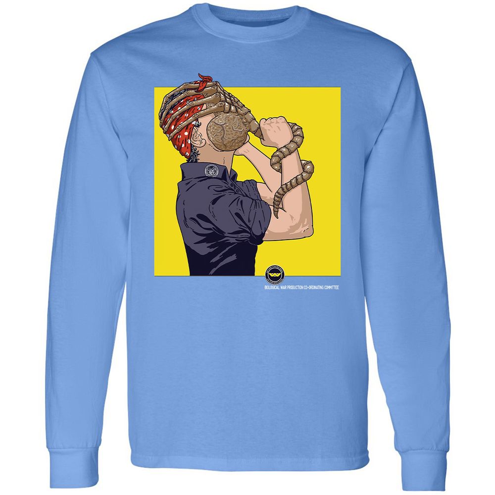 Long Sleeve T-Shirt - XFJ5VGWD - Carolina Blue - 12