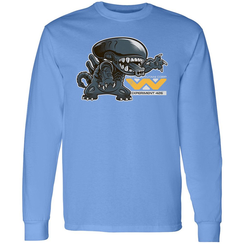 Long Sleeve T-Shirt - B33FJG8Y - Carolina Blue - 12
