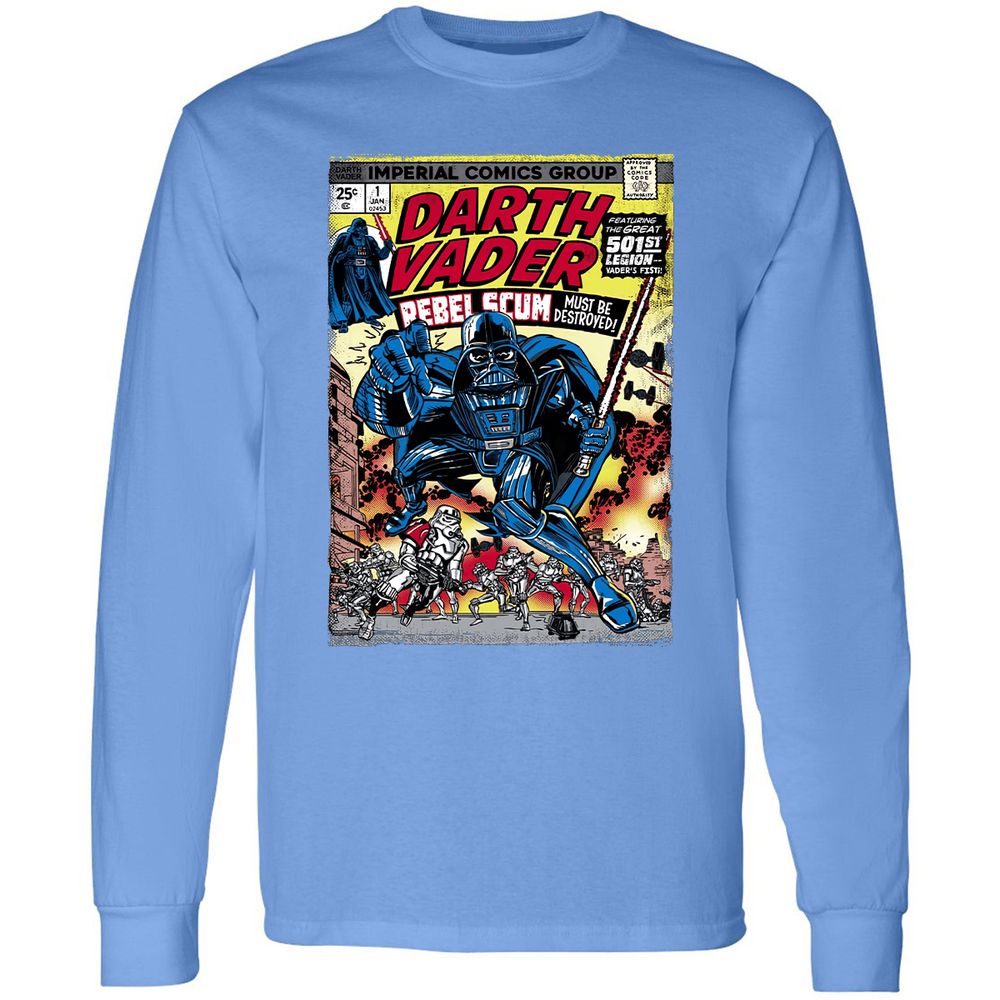 Long Sleeve T-Shirt - YBEEUHWB - Carolina Blue - 12