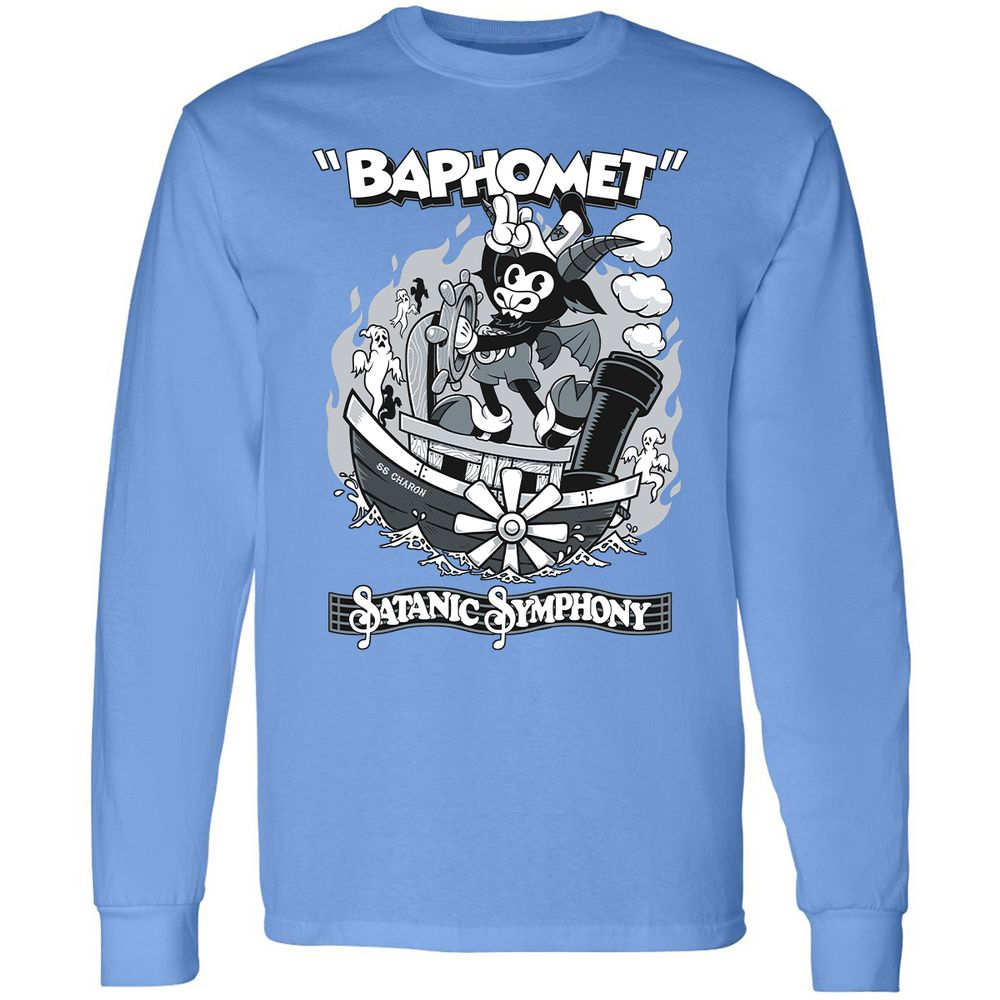 Long Sleeve T-Shirt - EGRQYVXZ - Carolina Blue - 12