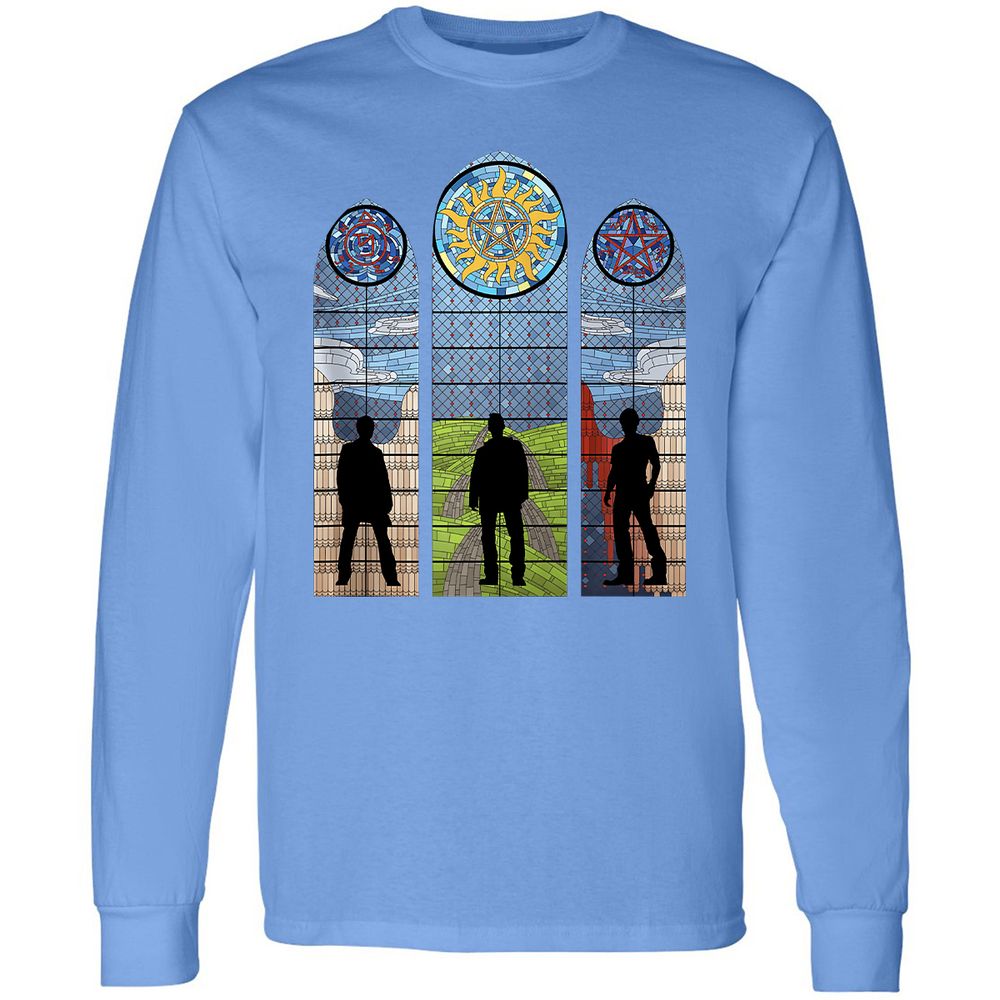 Long Sleeve T-Shirt - YDJK9U5Y - Carolina Blue - 12
