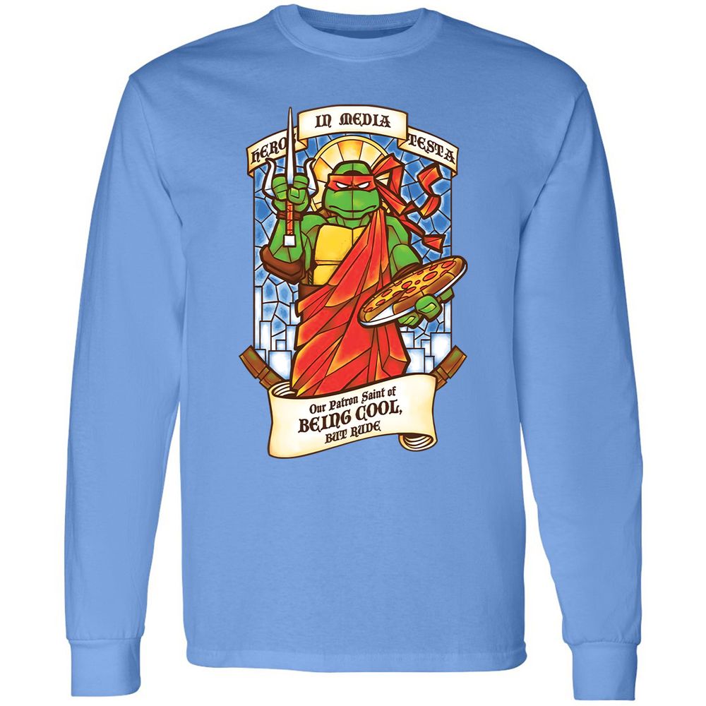 Long Sleeve T-Shirt - YLQ5ELGX - Carolina Blue - 12