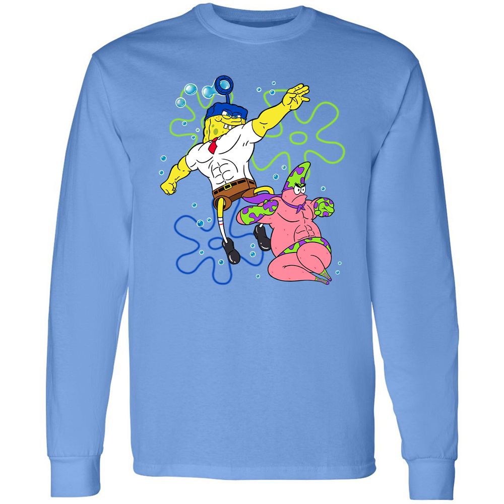 Long Sleeve T-Shirt - FC7BVJ1Q - Carolina Blue - 12