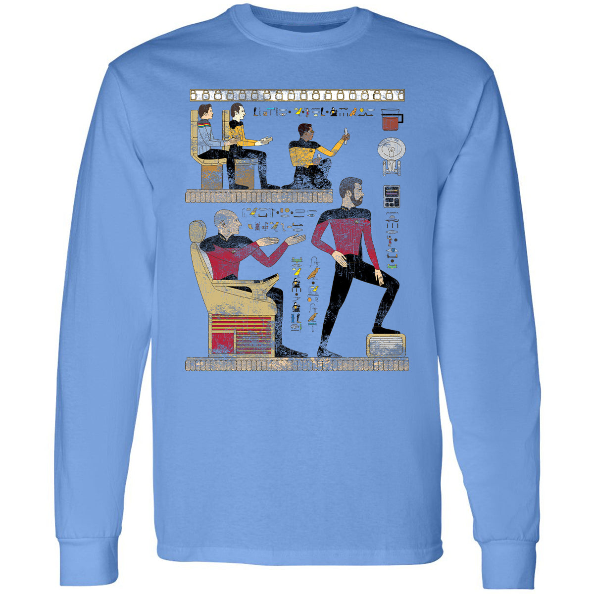 Long Sleeve T-Shirt - DKN7KJJZ - Carolina Blue - 12