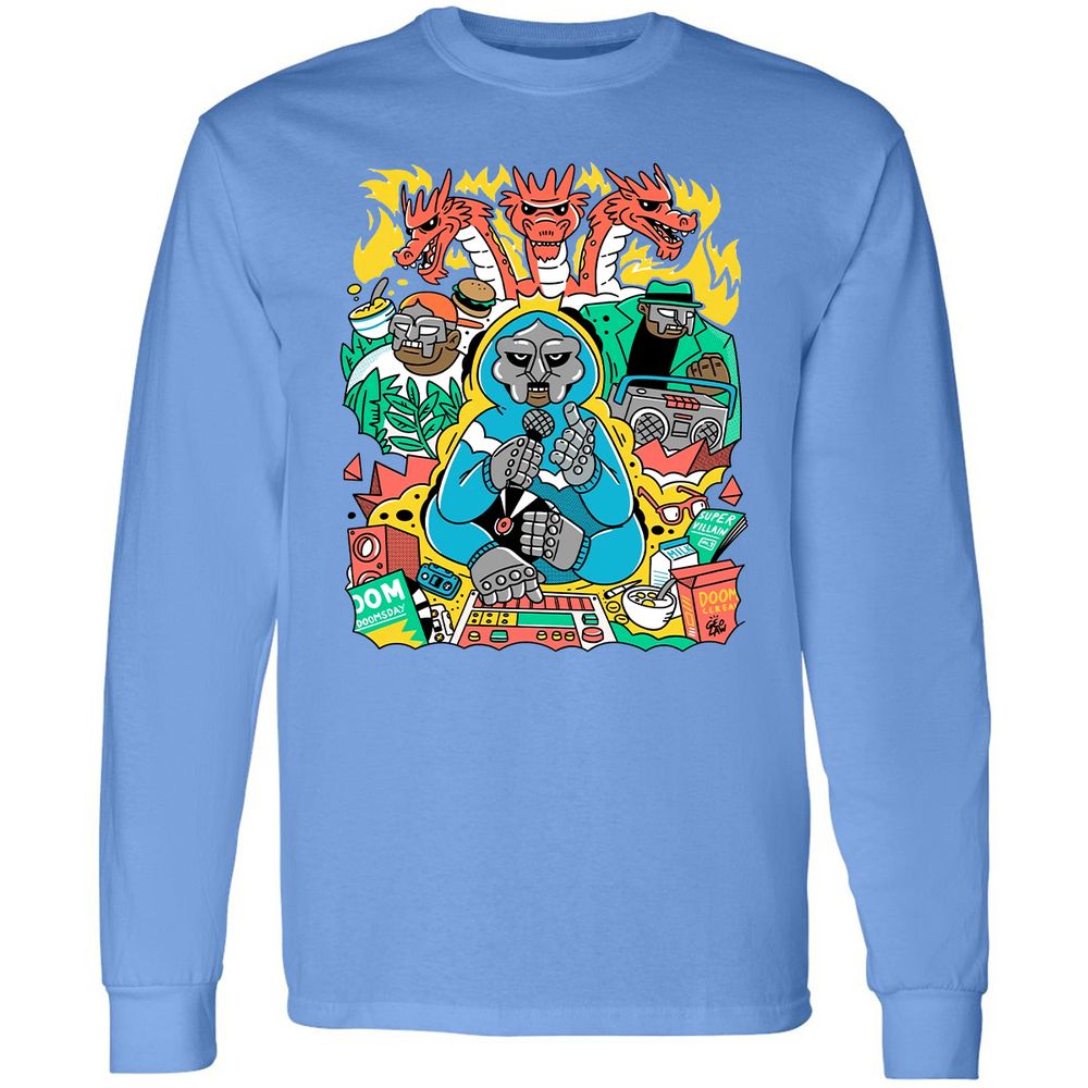Long Sleeve T-Shirt - WVG2JTX9 - Carolina Blue - 12