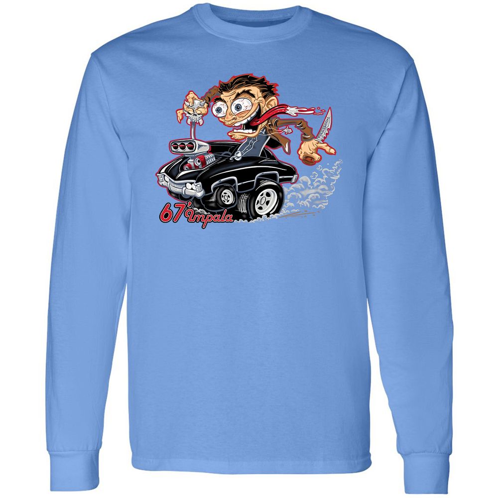 Long Sleeve T-Shirt - SY9DNQ79 - Carolina Blue - 12