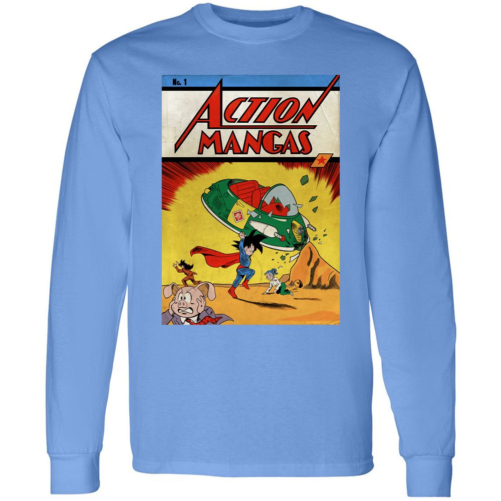 Long Sleeve T-Shirt - 6WM9RLBL - Carolina Blue - 12