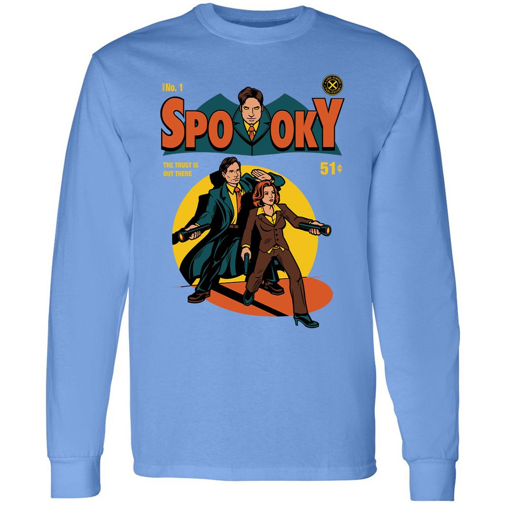 Long Sleeve T-Shirt - E7E5UJLV - Carolina Blue - 12