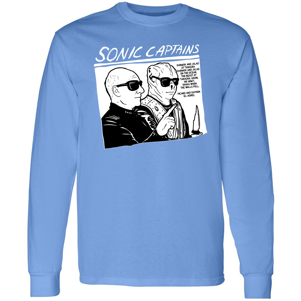 Long Sleeve T-Shirt - W8GXFZ64 - Carolina Blue - 12