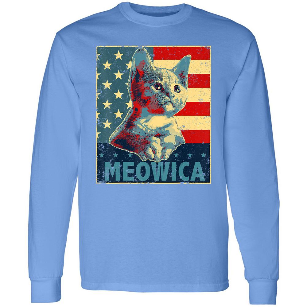 Long Sleeve T-Shirt - CLWZAE8U - Carolina Blue - 12